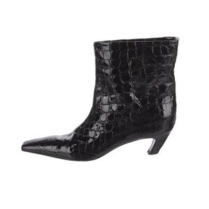 arizona boots croc-effect leather ankle boots